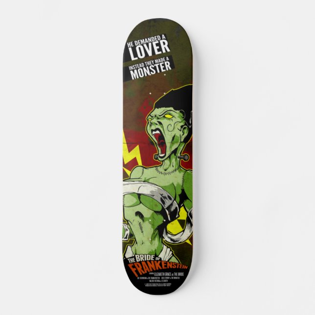 Skateboard La novia de Frankenstein (Anverso)