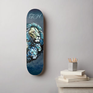 Skateboard La poderosa presencia de los leones