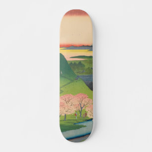 Skateboard La primavera del monte Fuji Vintage Ukiyo-e Arte j