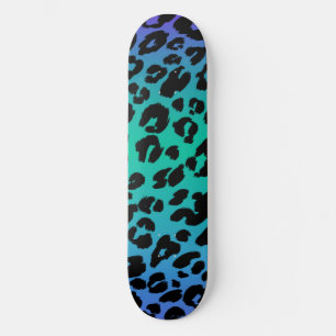 Skateboard La Serie Leopardo Multicolor Diseño 6