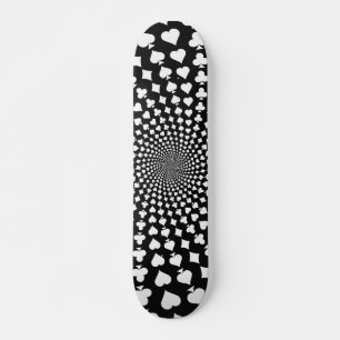 Skateboard La tarjeta del póker se adapta a espiral: