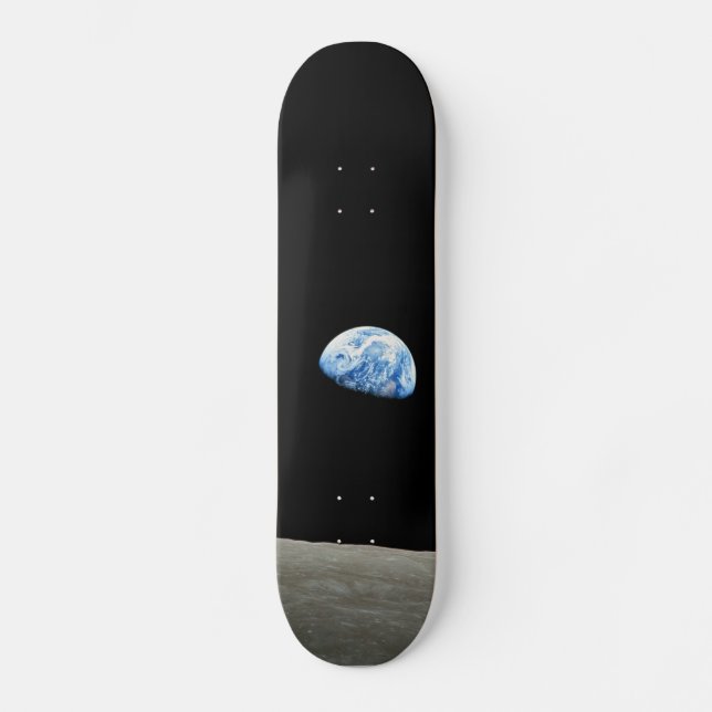 Skateboard la tierra del universo del espacio lunar (Anverso)