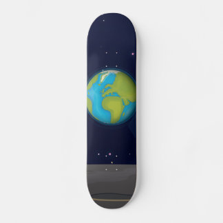 Skateboard La Tierra desde la Luna