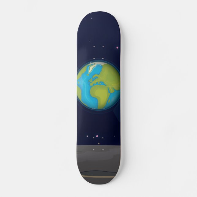 Skateboard La Tierra desde la Luna (Anverso)