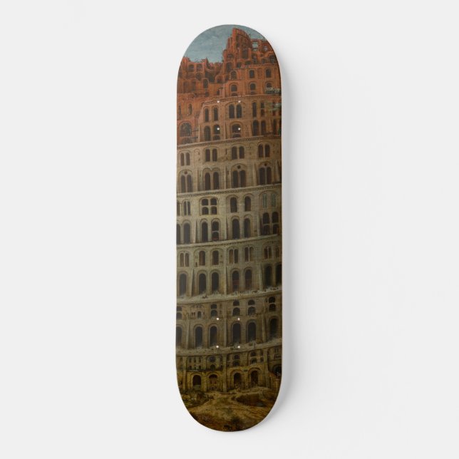 Skateboard La Torre de Babel (por Pieter Bruegel el Mayor) (Anverso)