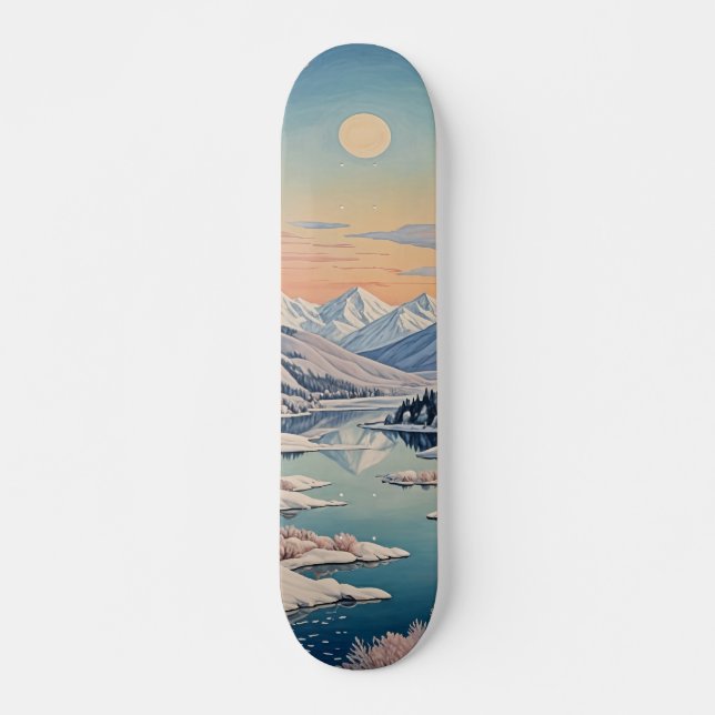 Skateboard La tranquilidad del invierno (Anverso )