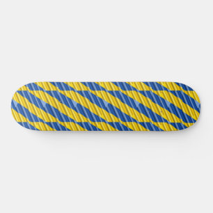 Skateboard La Ucrania azul y amarilla inspiró la guerra por l