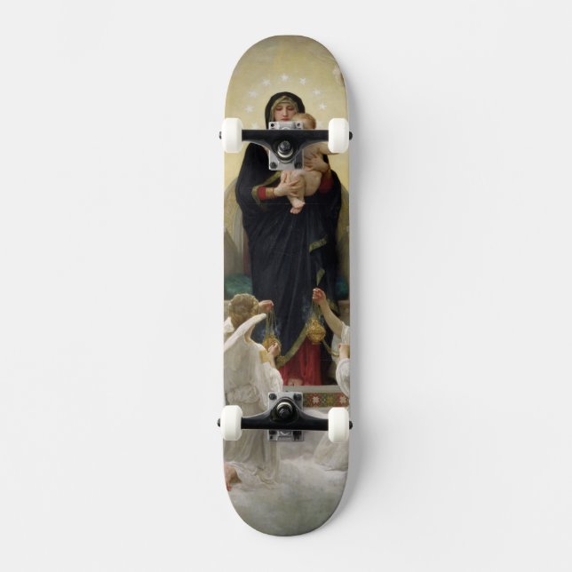 Skateboard La Virgen con los Ángeles, 1900 (Anverso)