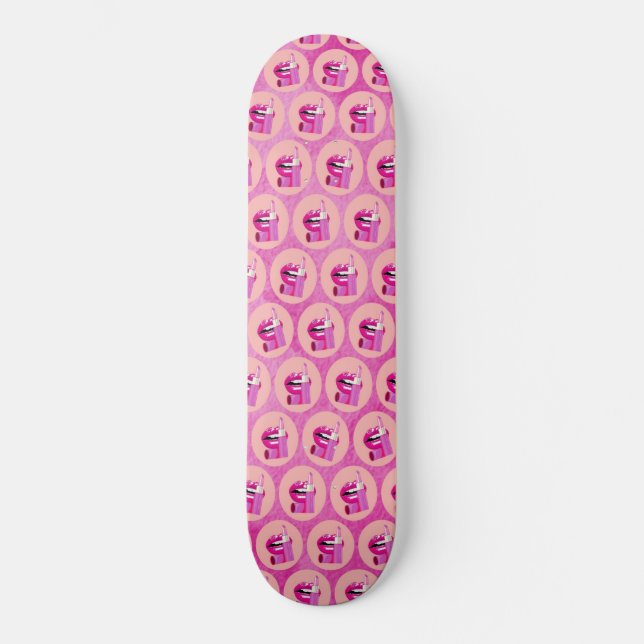 Skateboard Labios (Anverso)