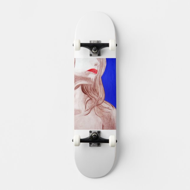 Skateboard ~Labios Rojos~ SKATE DECK, PERSONALIZAR IT! (Anverso)