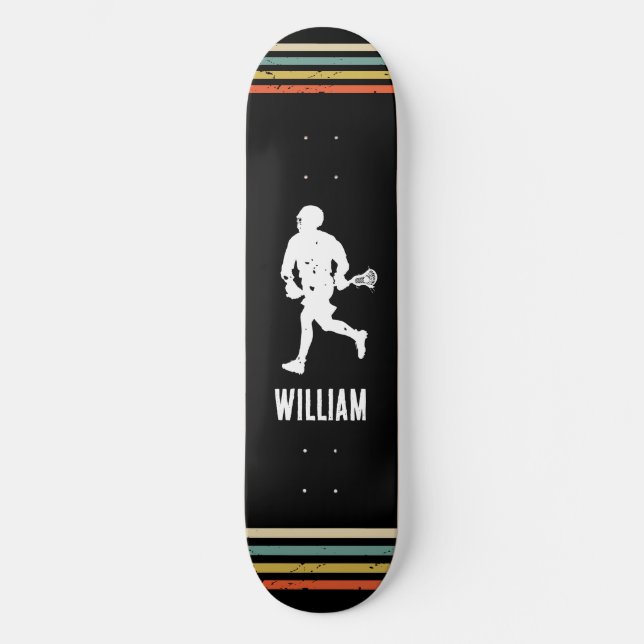 Skateboard Lacrosse de época personalizada (Anverso)