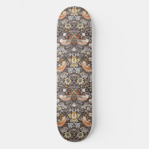Skateboard Ladrón de Fresas Carbón Ocre de William Morris