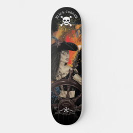 Skateboard Lady Black Corsair
