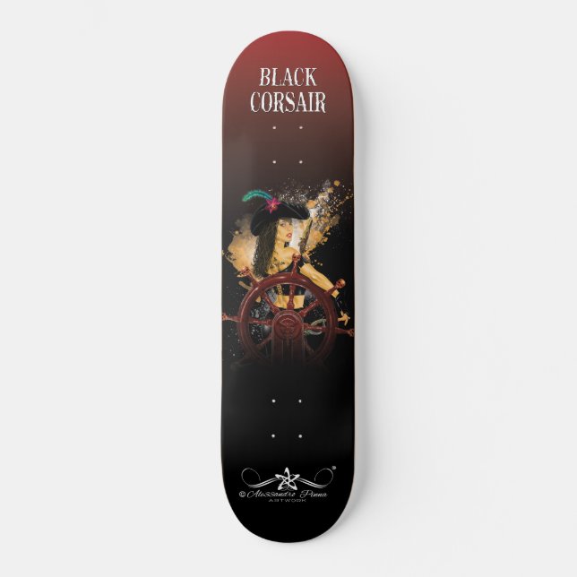 Skateboard Lady Black Corsair (Anverso)