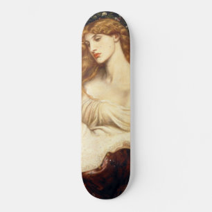 Skateboard Lady Lilith (Belleza asombrosa con el cabello larg