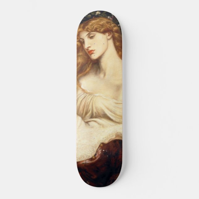 Skateboard Lady Lilith (Belleza asombrosa con el cabello larg (Anverso)