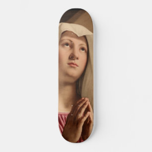 Skateboard Lady Madonna Praying (Virgen María) (Arte Cristian