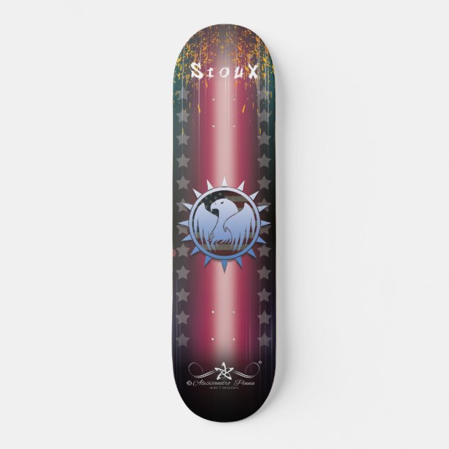 Skateboard Lady Sioux (Anverso)