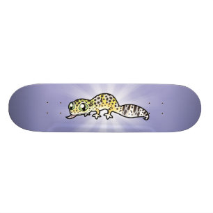 Skateboard Lagarto Leopardo de Dibujos Animados