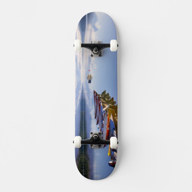 Skateboard Lago McDonald, Parque Nacional Glacier, Montana, (Anverso)