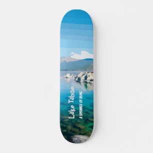 Skateboard Lago Tahoe Una espolvorea de California