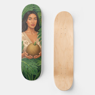 Skateboard Lani en lienzo de fruta del pan