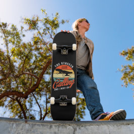 Skateboard Las Calles Están Llamando Y Debo Ir - Retro