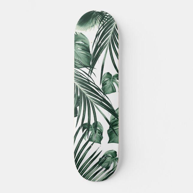 Skateboard Las hojas de la selva tropical sueñan #7a #tropica (Anverso)