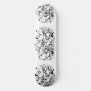 Skateboard Las palomas de Tumbler de cara corta