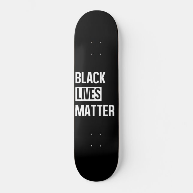Skateboard Las vidas negras importan (Anverso)