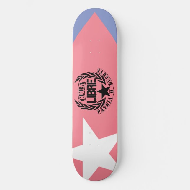 Skateboard Laureles de Cuba Libre Motto (Anverso)