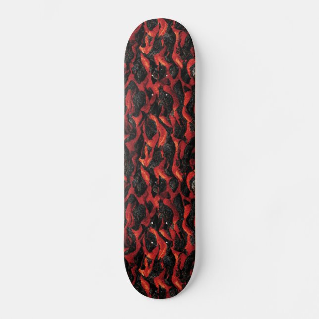 Skateboard Lava And Volcanic Rocks | Volcano Magma pattern (Anverso)