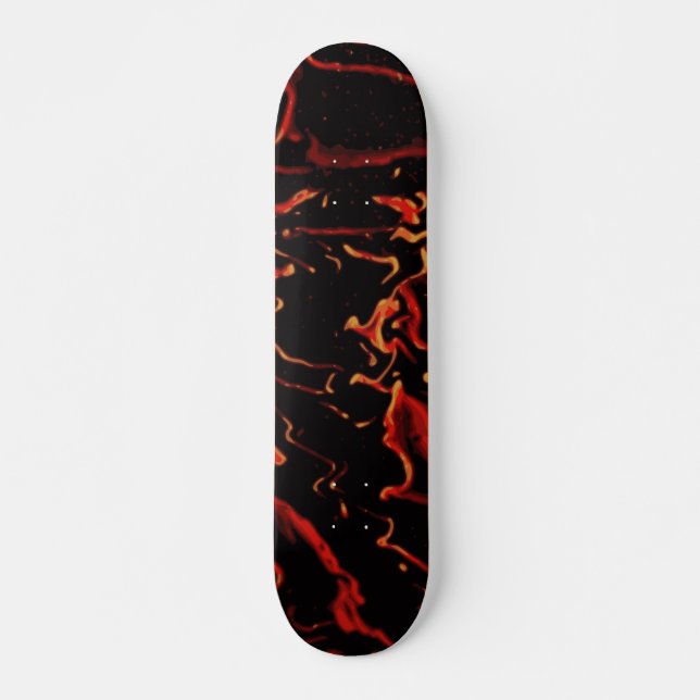 Skateboard Lava caliente - personalizar tu propio (Anverso )