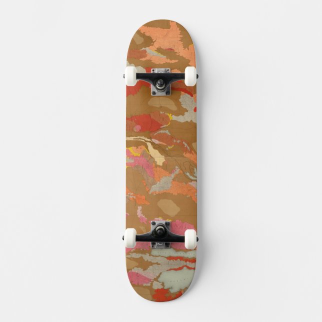 Skateboard Lavabo de Nevada geológico (Anverso)