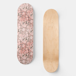 Skateboard Lazo floral rosado