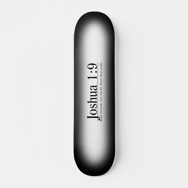 Skateboard Lea el 1:9 de Joshua de la biblia (Anverso )