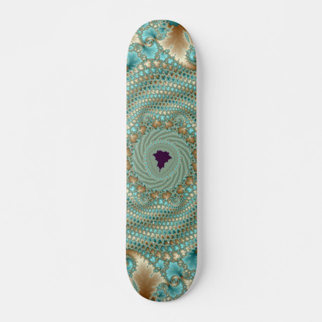 Skateboard Leafy Whorls Fractal (Anverso )