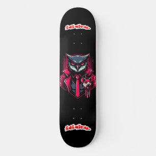 Skateboard Lechuza Roja De La Serie De Predadores De Apex Ini