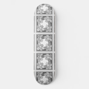 Skateboard Lei De Flor Dibujada A Mano Elija Cualquier Color