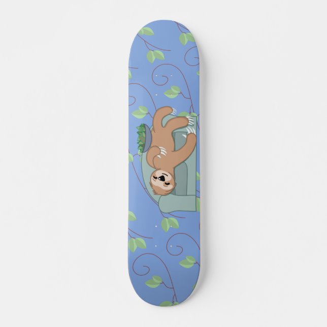 Skateboard Lema para dormir perezosa jungla tropical (Anverso )