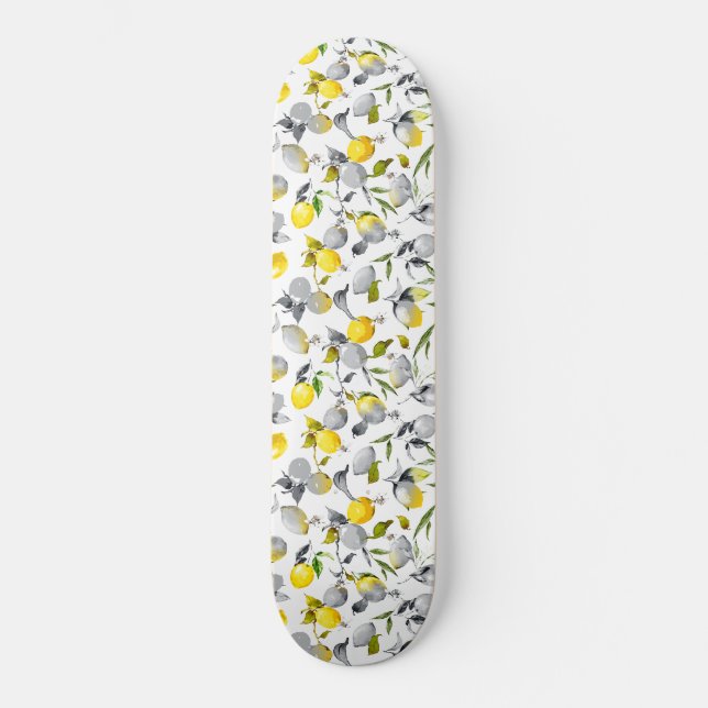 Skateboard Lemones acuarelas 14 (Anverso)