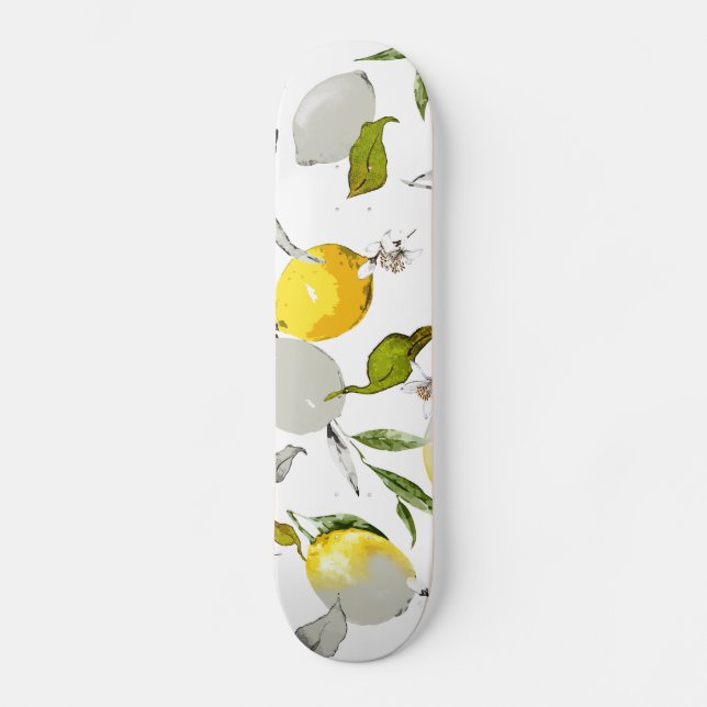 Skateboard Lemones acuarelas 20 (Anverso)