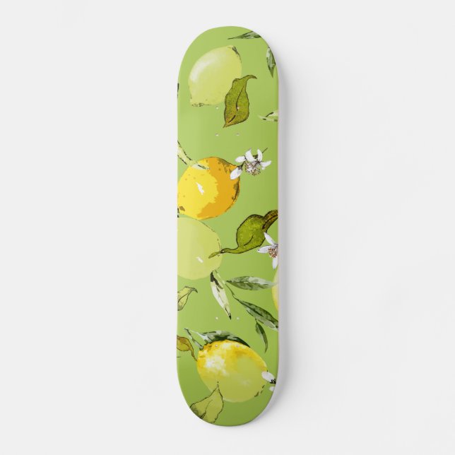 Skateboard Lemones acuarelas 23 (Anverso)