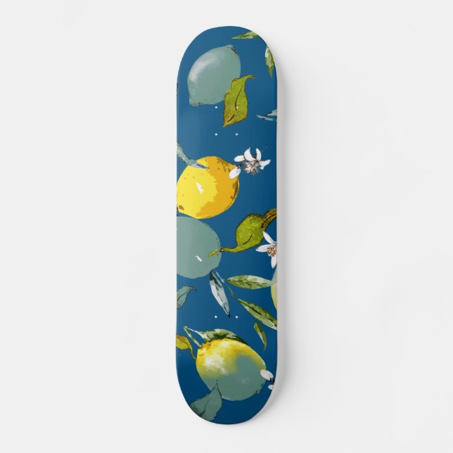 Skateboard Lemones acuarelas 28 (Anverso)