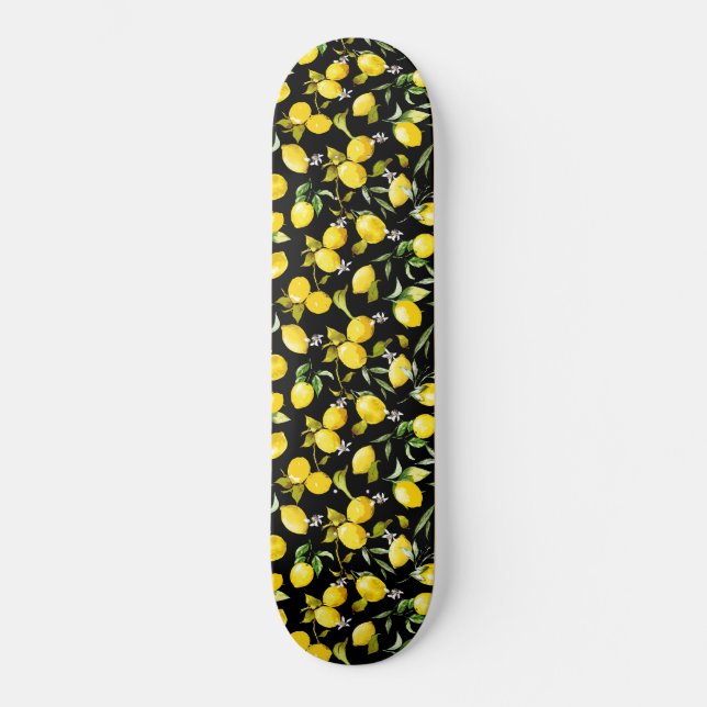 Skateboard Lemones acuarelas 7 (Anverso)