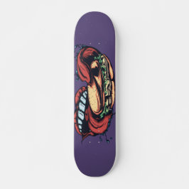 Skateboard Lengua bucal y hamburguesa