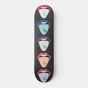 Skateboard Lengua de la tabla de surf de los pilotos rollos