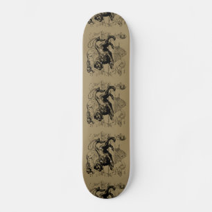 Skateboard Leo Constellation Map Hevelius 1690 en Taupe