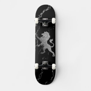 Skateboard León real plateado