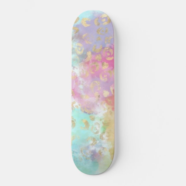 Skateboard Leopard Paint Series Design 2 (Anverso)